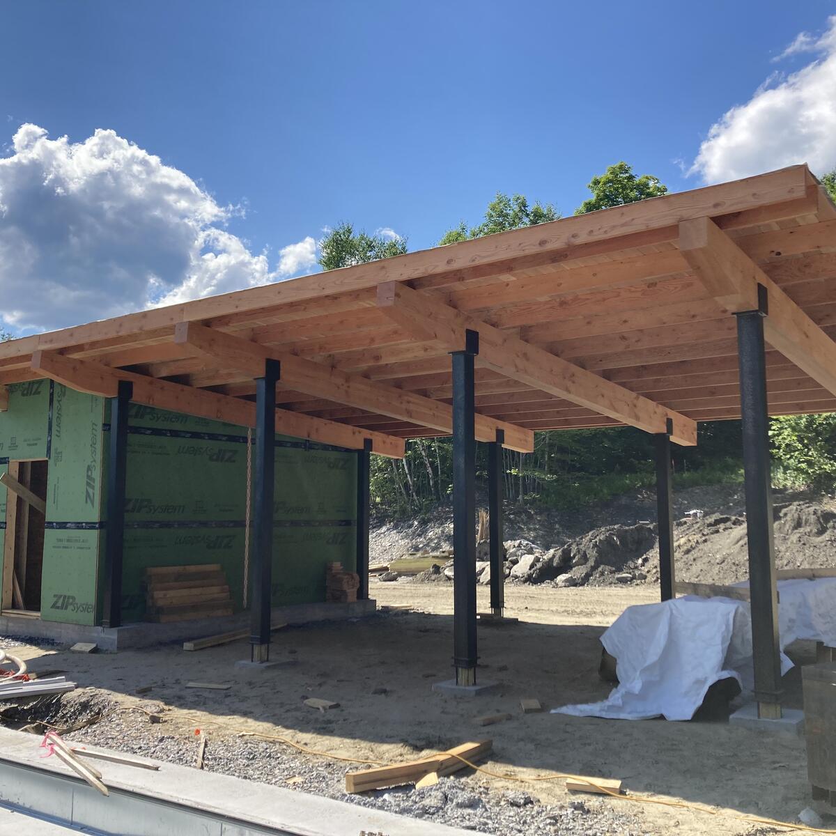 Timber Frame Pool Pavilion